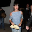 Lily Allen quitte le restaurant Tetou à l'issue du dîner organisé par Vanity Fair. Golfe-Juan, le 20 mai 2014.