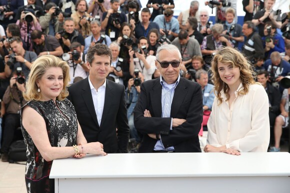Catherine Deneuve, Guillaume Canet, André Téchiné, Adèle Haenel - Photocall du film "L'homme qu'on aimait trop" lors du 67e Festival International du Film de Cannes, le 21 mai 2014.