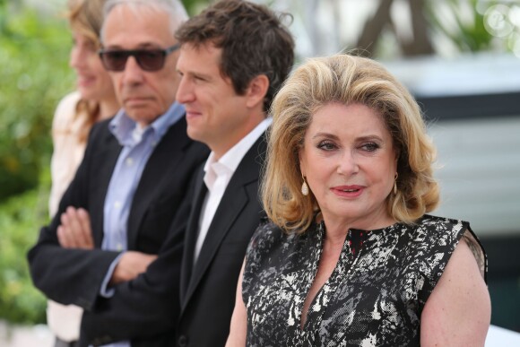 Guillaume Canet et Catherine Deneuve - Photocall du film "L'homme qu'on aimait trop" lors du 67e Festival International du Film de Cannes, le 21 mai 2014.