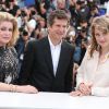 Catherine Deneuve, Guillaume Canet et Adèle Haenel - Photocall du film "L'homme qu'on aimait trop" lors du 67e Festival International du Film de Cannes, le 21 mai 2014.