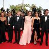Maxim Emelianov, Zukhra Duishvili, Bérénice Bejo, Michel Hazanavicius et Abdul-Khalim Mamatsuiev - Montée des marches du film "The Search" lors du 67e Festival du film de Cannes le 21 mai 2014