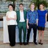 Xavier Dolan, Anne Dorval, Antoine Olivier Pilon, Suzanne Clément lors du photocall du film Mommy au Festival de Cannes le 22 mai 2014