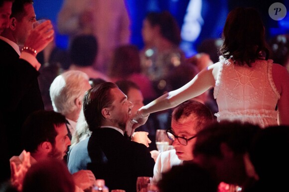 Leonardo DiCaprio et Marion Cotillard - 21e gala de l'amfAR à l'Eden Roc au Cap d'Antibes en marge du 67e Festival du film de Cannes, le 22 mai 2014