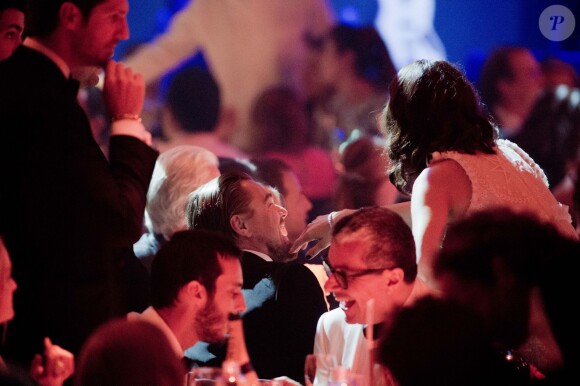 Leonardo DiCaprio et Marion Cotillard - 21e gala de l'amfAR à l'Eden Roc au Cap d'Antibes en marge du 67e Festival du film de Cannes, le 22 mai 2014