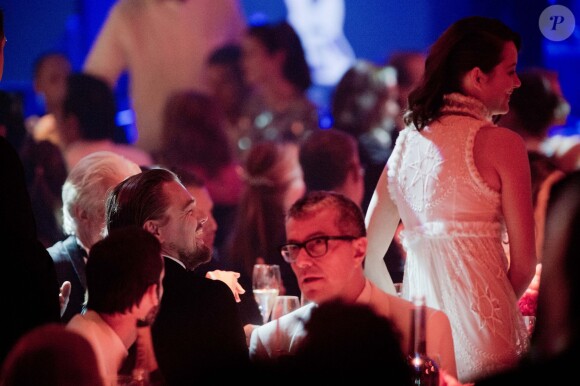 Leonardo DiCaprio et Marion Cotillard - 21e gala de l'amfAR à l'Eden Roc au Cap d'Antibes en marge du 67e Festival du film de Cannes, le 22 mai 2014