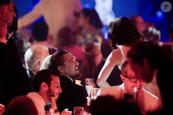 Leonardo DiCaprio et Marion Cotillard - 21e gala de l'amfAR à l'Eden Roc au Cap d'Antibes en marge du 67e Festival du film de Cannes, le 22 mai 2014