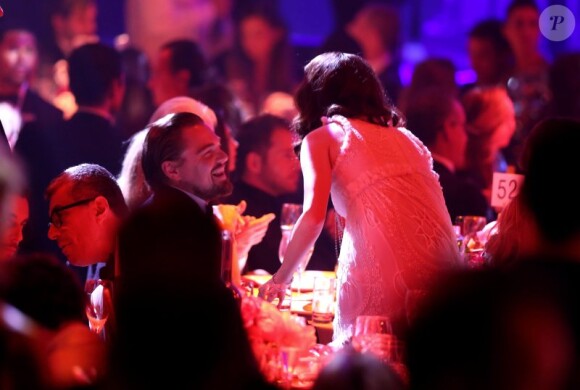 Leonardo DiCaprio et Marion Cotillard - 21e gala de l'amfAR à l'Eden Roc au Cap d'Antibes en marge du 67e Festival du film de Cannes, le 22 mai 2014