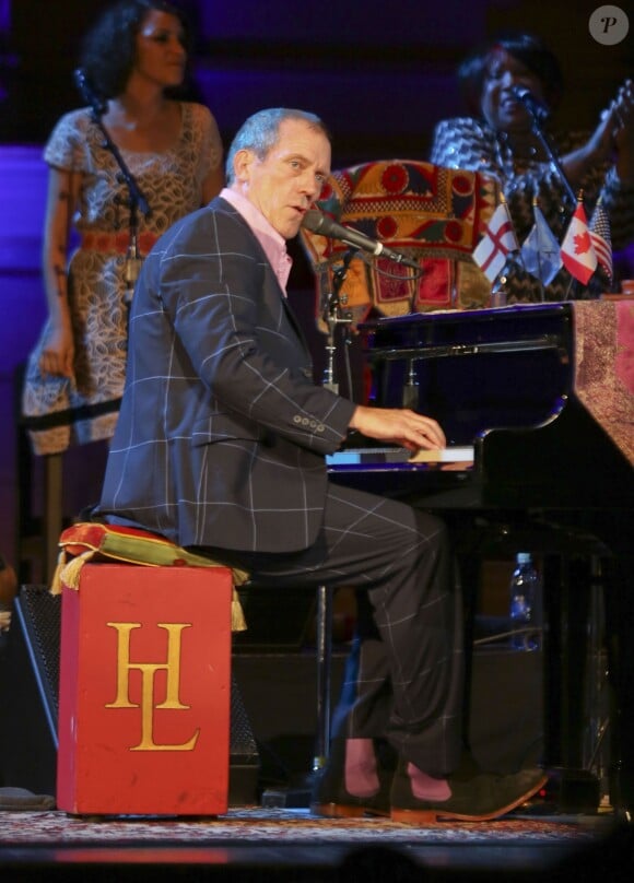 Hugh Laurie et le groupe The Copper Bottom en concert au Orpheum Annex Theatre à Vancouver, le 20 mai 2014.