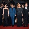 Xavier Dolan, Anne Dorval, Antoine Olivier Pilon, Suzanne Clément à la montée des marches pour le film "Mommy" lors du 67e Festival de Cannes, le 22 mai 2014.