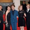 Xavier Dolan, Anne Dorval, Antoine Olivier Pilon, Suzanne Clément à la montée des marches pour le film "Mommy" lors du 67e Festival de Cannes, le 22 mai 2014.
