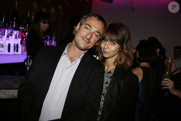 Sébastien Thoen et sa femme Laury lors de la soirée au 3.14 Hotel dans le cadre du Festival de Cannes le 22 mai 2013