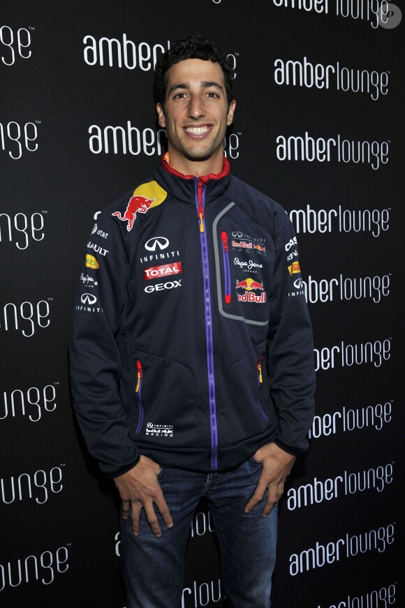 Le pilote de F1 Daniel Ricciardo lors de la soirée 'Amber Lounge' U Nite au Sea Club de l'hôtel Le Meridien à Monaco le 23 Mai 2014