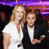 Sonia Irvine et Justin Bieber lors de la soirée 'Amber Lounge' U Nite au Sea Club de l'hôtel Le Meridien à Monaco le 23 Mai 2014