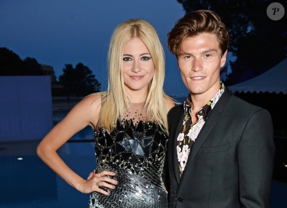 Pixie Lott et Oliver Cheshire lors de la soirée 'Amber Lounge' U Nite au Sea Club de l'hôtel Le Meridien à Monaco le 23 Mai 2014
