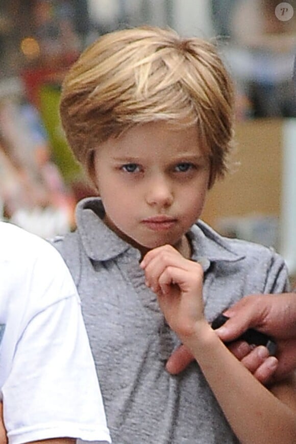 Shiloh, enfant de Brad Pitt et Angelina Jolie, à New York le 12 mai 2014