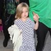 Vivienne, la fille de Brad Pitt et Angelina Jolie, arrivant à l'aéroport de Los Angeles en provenance d'Australie le 5 février 2014