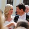 Ivica Kostelic et Elin Arnarsdottir se sont mariés en la petite église Saint-Marc de Zagreb en Croatie, le 24 mai 2014