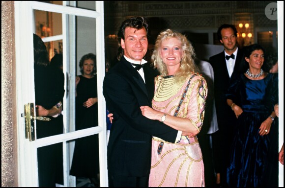 Patrick Swayze et Lisa Niemi au Festival de Deauville 1987