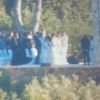 Cérémonie de mariage de Kim Kardashian et Kanye West au Forte di Belvedere. Florence, le 24 mai 2014.