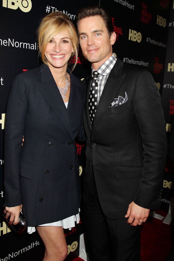 Julia Roberts et Matt Bomer  à la première de The Normal Heart à New York, le 12 mai 2014.