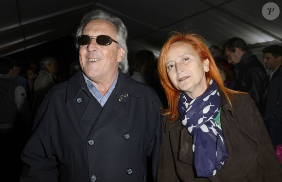 Gilbert Montagne et sa femme Nikole - Première de "Silvia" au Cirque Alexis Gruss à Paris le 28 octobre 2013.