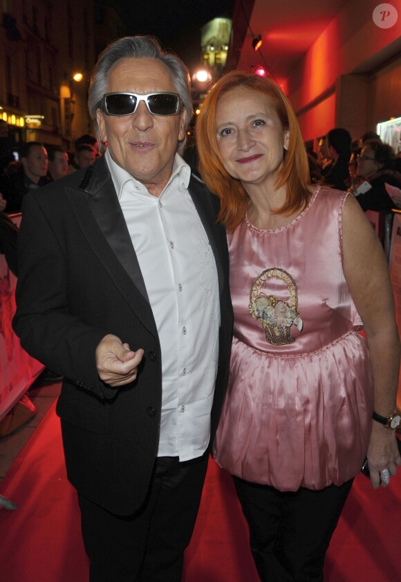 Exclusif - Gilbert Montagne et sa femme - Avant-première du film "Stars 80" le 19 octobre 2012 au Grand Rex.