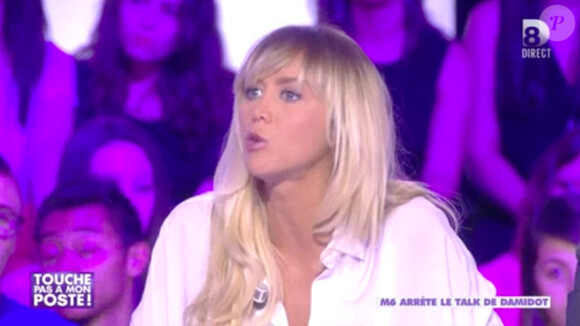 Enora Malagré - L'arrêt de l'émission de Valérie Damidot, "Y'a que les imbéciles qui ne changent pas d'avis", a été confirmé sur le plateau de "Touche pas à mon poste" (D8), le 20 juin 2014.