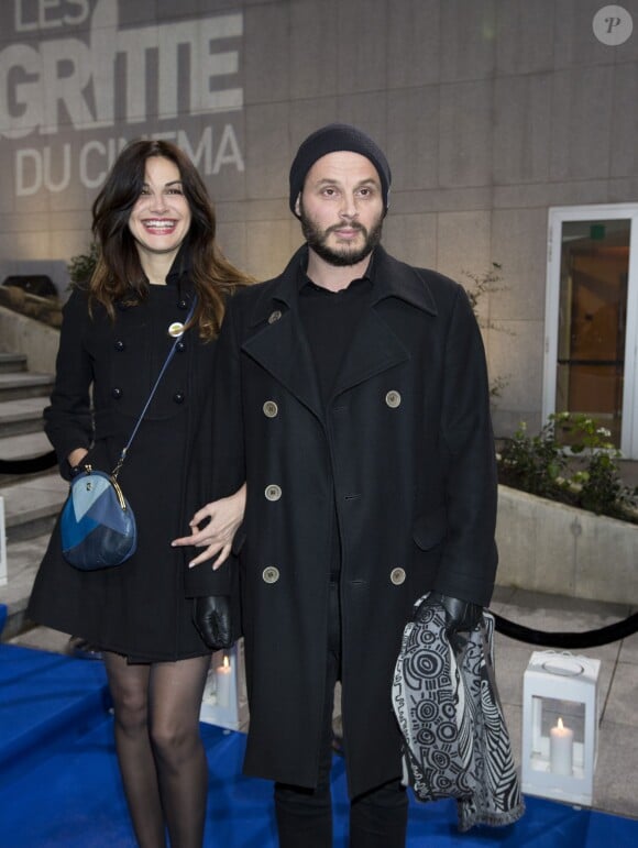Helena Noguerra et son compagnon Fabrice Du Welz se rendant à la 4e Cérémonie des Magritte du Cinéma, au Square à Bruxelles le 1er février 2014