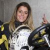 Anaïs Camizuli - L'équipe de l'émission "Le Mag" sur NRJ 12 fait du Karting à Wissous le 9 avril 2014.