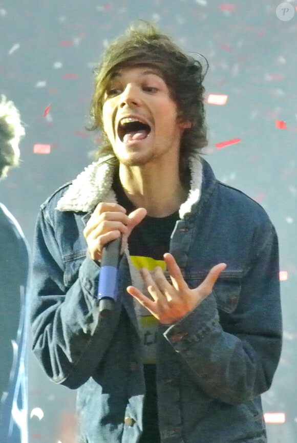 Louis Tomlinson - Le groupe One Direction en concert à Sunderland, au Royaume-Uni, le 28 mai 2014.