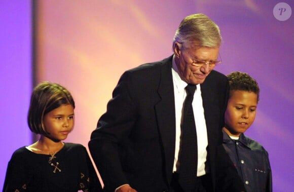 Les enfants de Karlheinz Böhm, Aida et Niki, lors de la soirée des World Awards 2002 à Hofbourg en Autriche