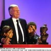 Karlheinz Böhm avec ses enfants Aida et Niki, lors de la soirée des World Awards 2002 à Hofbourg en Autriche