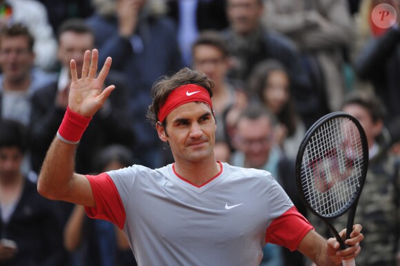 Roger Federer lors de son second tour à Roland Garros à Paris, le 28 mai 2014