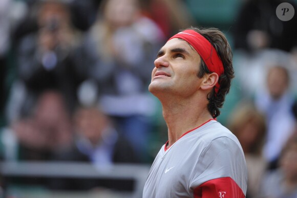 Roger Federer lors de son second tour à Roland Garros à Paris, le 28 mai 2014
