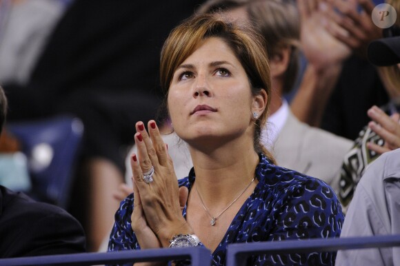 Mirka Federer lors de l'US Open au USTA Billie Jean King National Tennis Center de New York le 5 septembre 2012