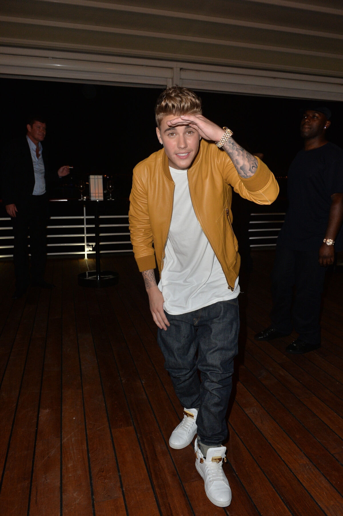Photo : Justin Bieber à la soirée Vanity Fair Armani à l'Eden Roc au