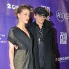 Amber Heard et son fiancé Johnny Depp - cérémonie des "The Texas Film Hall of Fame Awards" à Austin, le 6 mars 2014.