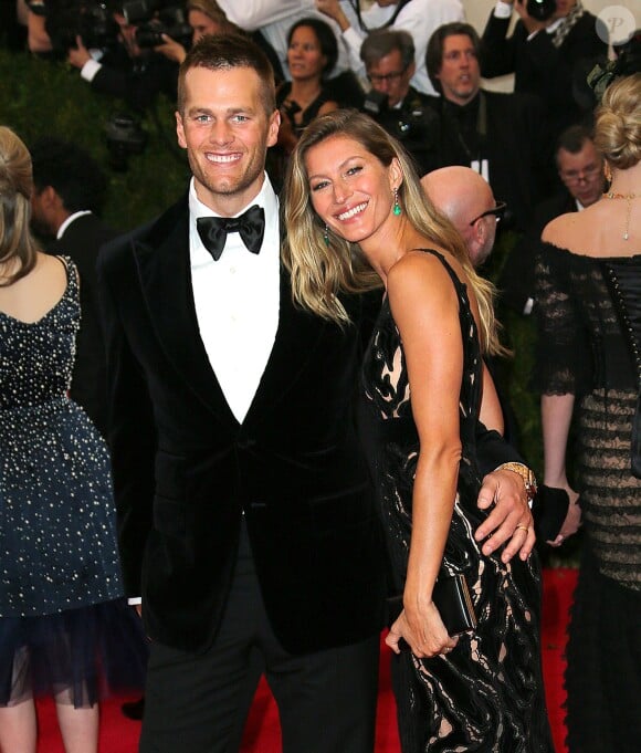 Gisele Bündchen et son mari Tom Brady - Soirée du Met Ball / Costume Institute Gala 2014