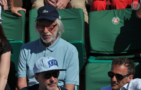 Pierre Richard aux Internationaux de France de tennis de Roland Garros à Paris, le 6 juin 2014