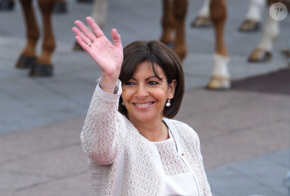 Anne Hidalgo à la mairie de Paris le 7 juin 2014.