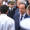 La reine Elisabeth II d'Angleterre, François Hollande à la mairie de Paris le 7 juin 2014.
