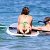 Abbey Clancy et son mari Peter Crouch en vacances à Maui, le 6 juin 2014.