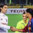  Ronaldinho rend hommage &agrave; Fernandao sur Twitter - juin 2014 