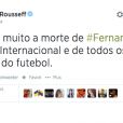  Dilma Rousseff rend hommage &agrave; Fernandao sur Twitter - juin 2014 
