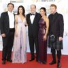 Grant Bowler, Jaime Murray, le prince Albert II de Monaco, Julie Benz et Tony Curran - Cérémonie de clôture du 54e Festival de télévision de Monte-Carlo à Monaco. Le 11 juin 2014.