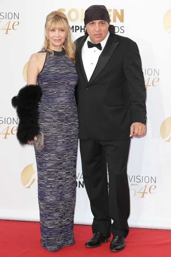 Steven Van Zandt et sa femme Maureen - Cérémonie de clôture du 54e Festival de télévision de Monte-Carlo à Monaco. Le 11 juin 2014.