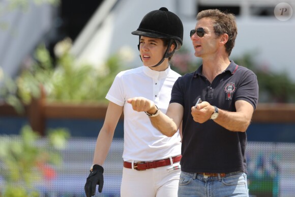 Thierry Rozier et Charlotte Casiraghi - Jumping International de Cannes le 12 Juin 2014  Cannes International Jumping contest on 12/06/201412/06/2014 - Cannes