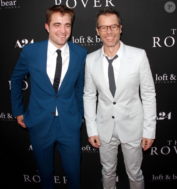 Robert Pattinson, Guy Pearce - Première du film "The Rover" à Los Angeles le 12 juin 2014.