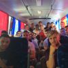 L'équipe d'Angleterre dans son bus à la Coupe du monde, photo publiée sur Instagram par Daniel Sturridge.