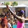 Dennis Rodman très en forme lors de la Craziest Father's Day Pool Party Ever au Sapphire Pool and Day Club de Las Vegas, le 15 juin 2014